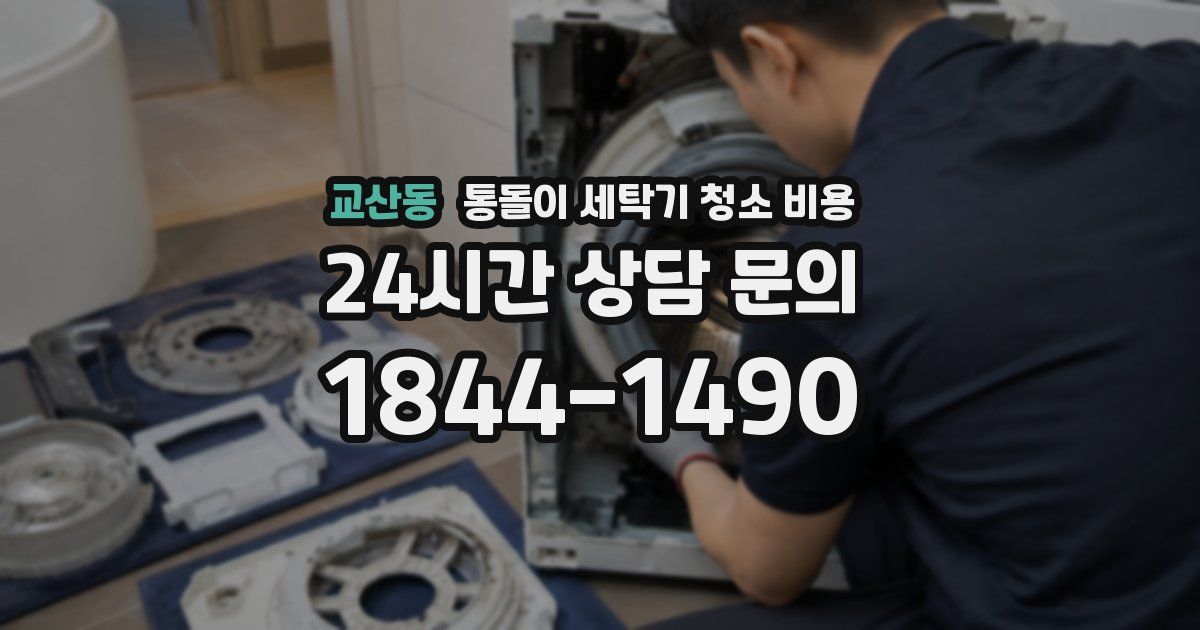 교산동 통돌이 세탁기 청소 비용