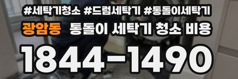 광암동 통돌이 세탁기 청소 비용