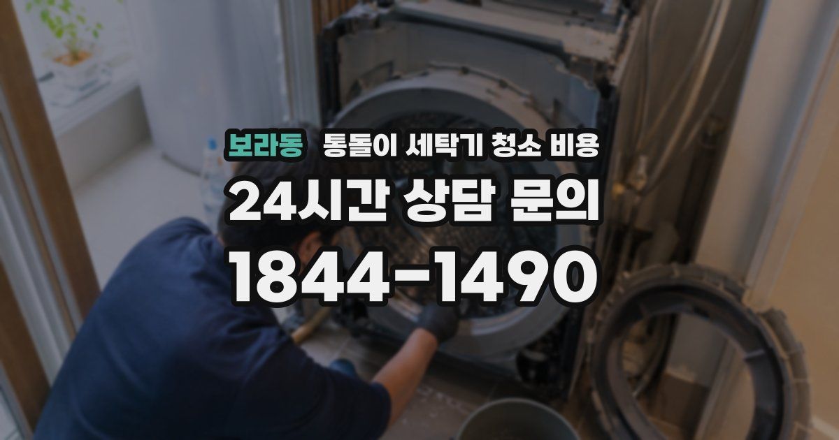 보라동 통돌이 세탁기 청소 비용