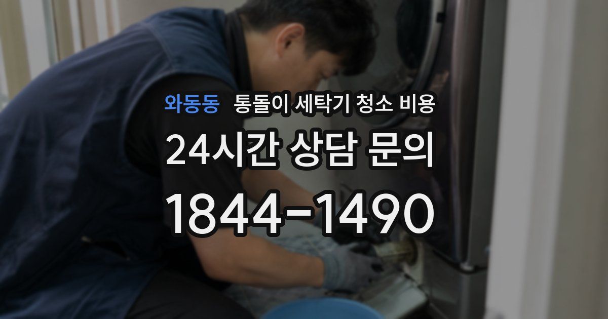 와동동 통돌이 세탁기 청소 비용