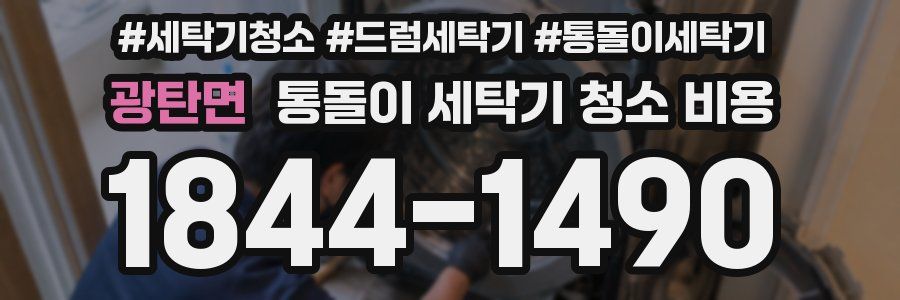 광탄면 통돌이 세탁기 청소 비용