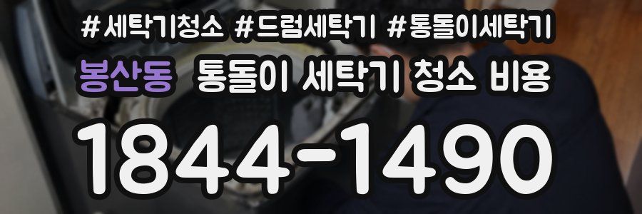 봉산동 통돌이 세탁기 청소 비용