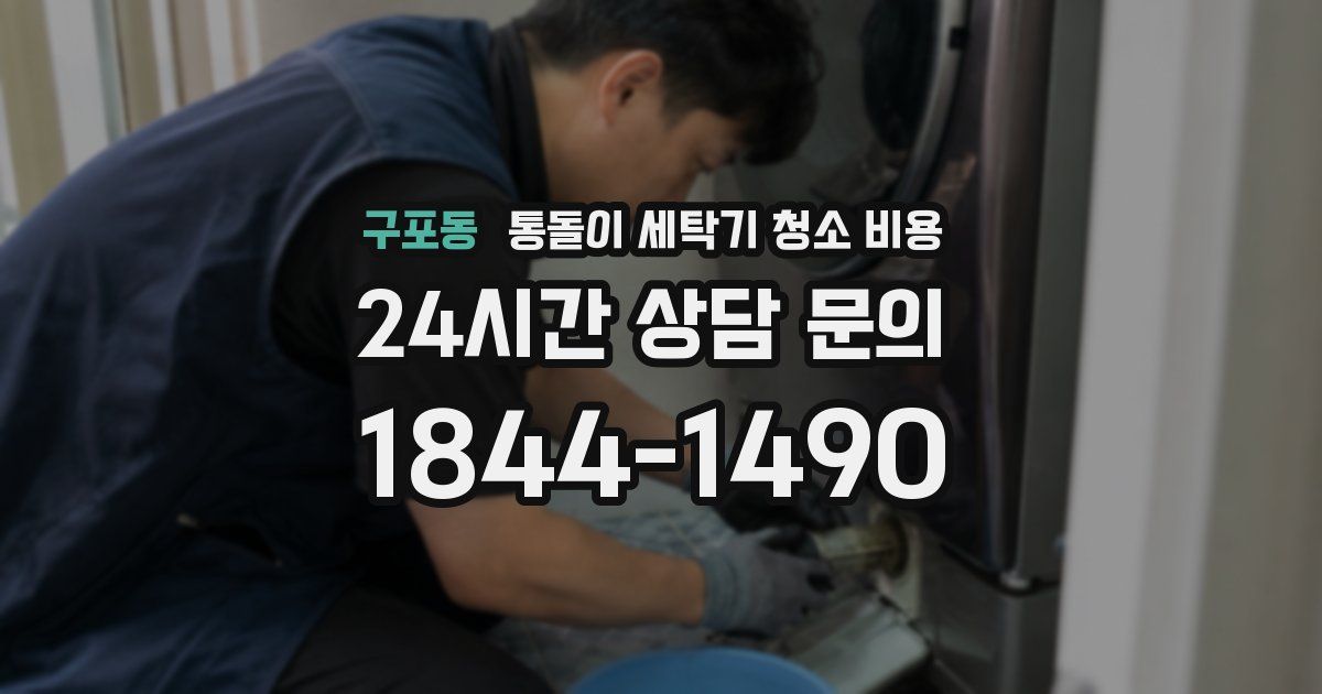 구포동 통돌이 세탁기 청소 비용
