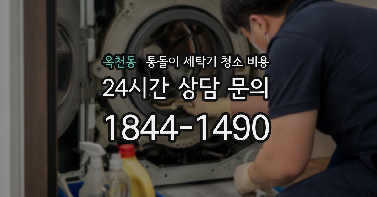 옥천동 통돌이 세탁기 청소 비용