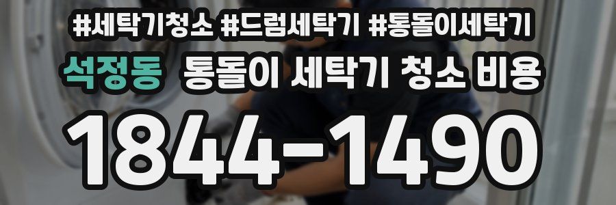 석정동 통돌이 세탁기 청소 비용
