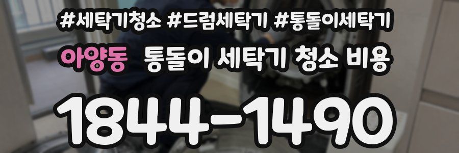 아양동 통돌이 세탁기 청소 비용