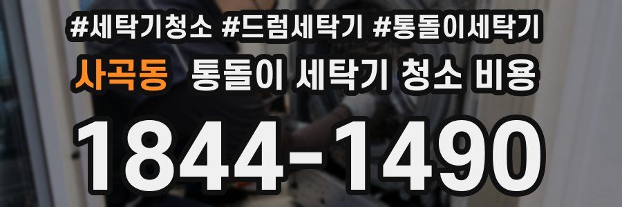 사곡동 통돌이 세탁기 청소 비용