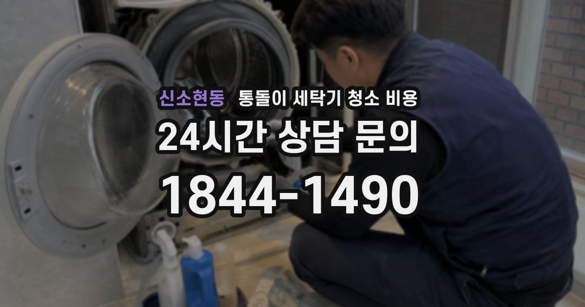 신소현동 통돌이 세탁기 청소 비용