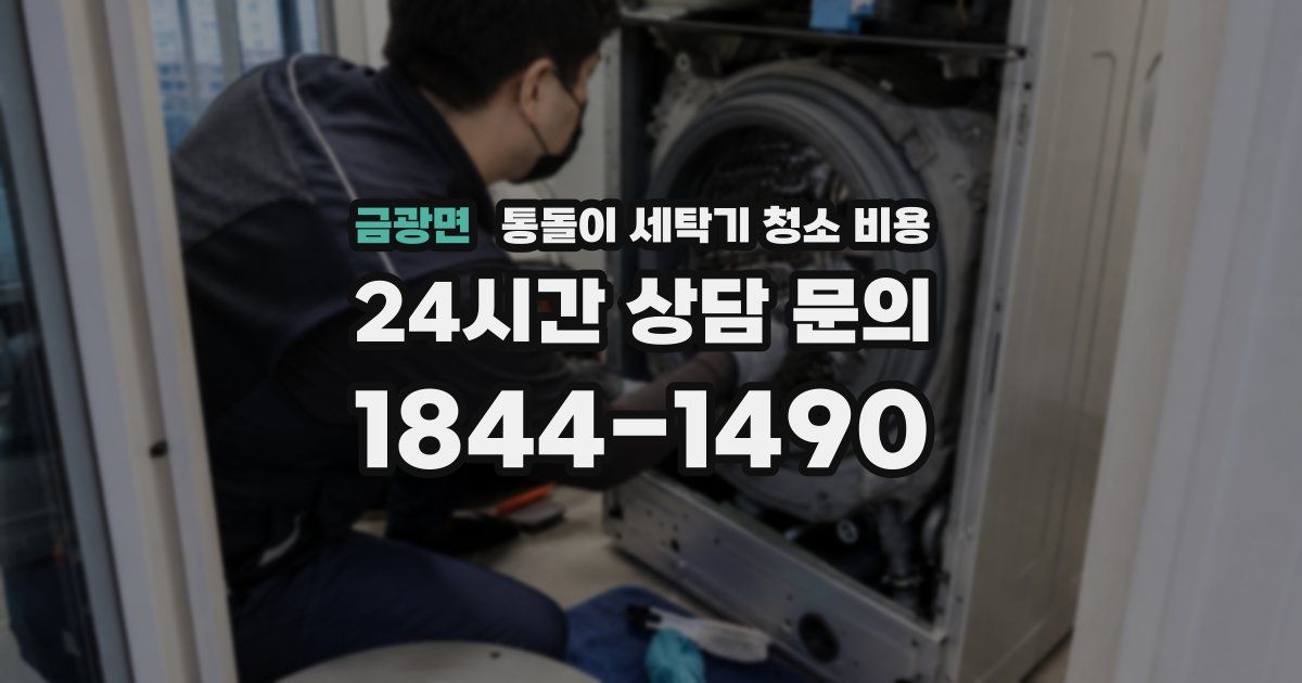 금광면 통돌이 세탁기 청소 비용