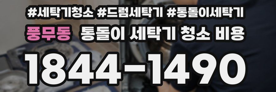 풍무동 통돌이 세탁기 청소 비용