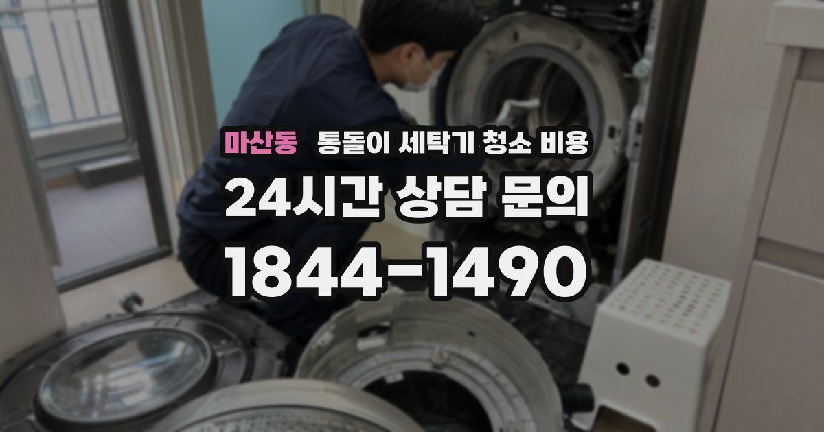 마산동 통돌이 세탁기 청소 비용