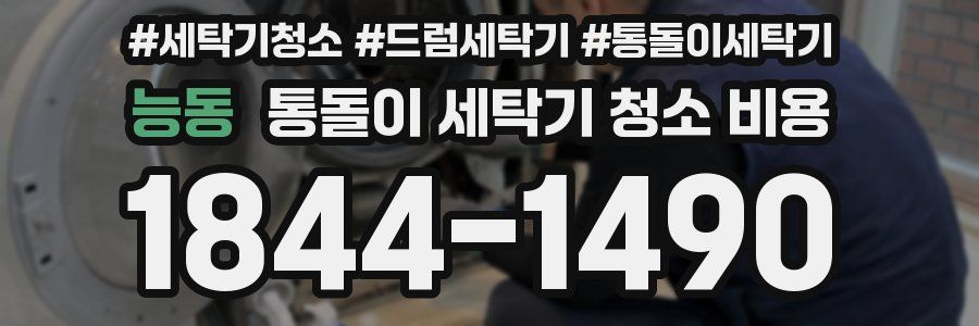 능동 통돌이 세탁기 청소 비용