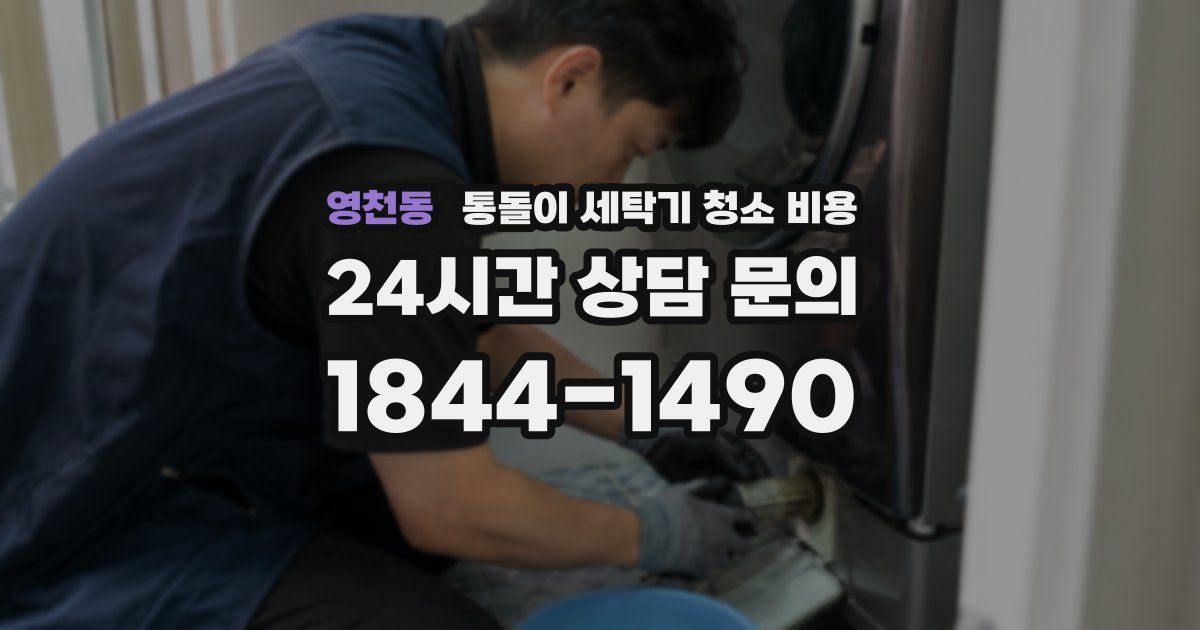 영천동 통돌이 세탁기 청소 비용