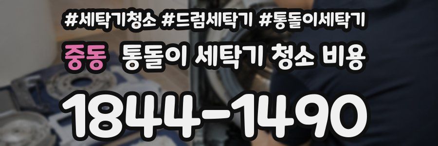 중동 통돌이 세탁기 청소 비용
