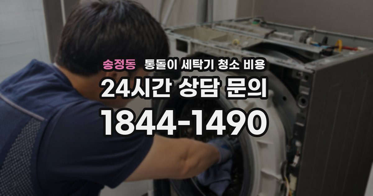 송정동 통돌이 세탁기 청소 비용