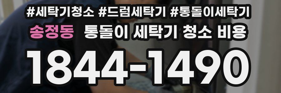 송정동 통돌이 세탁기 청소 비용