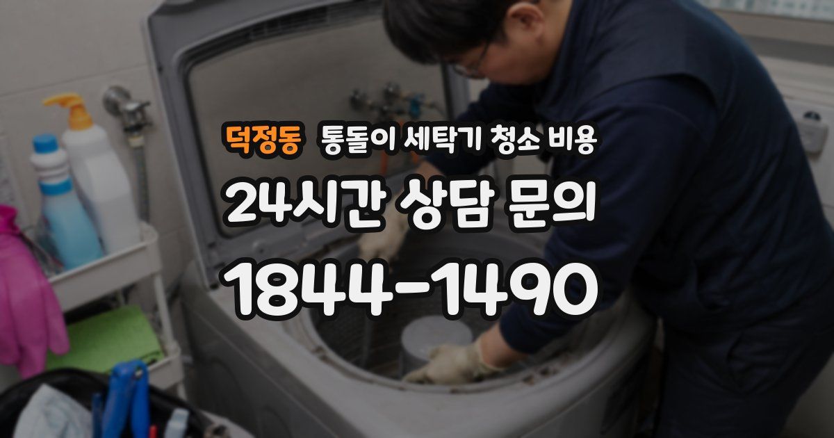 덕정동 통돌이 세탁기 청소 비용