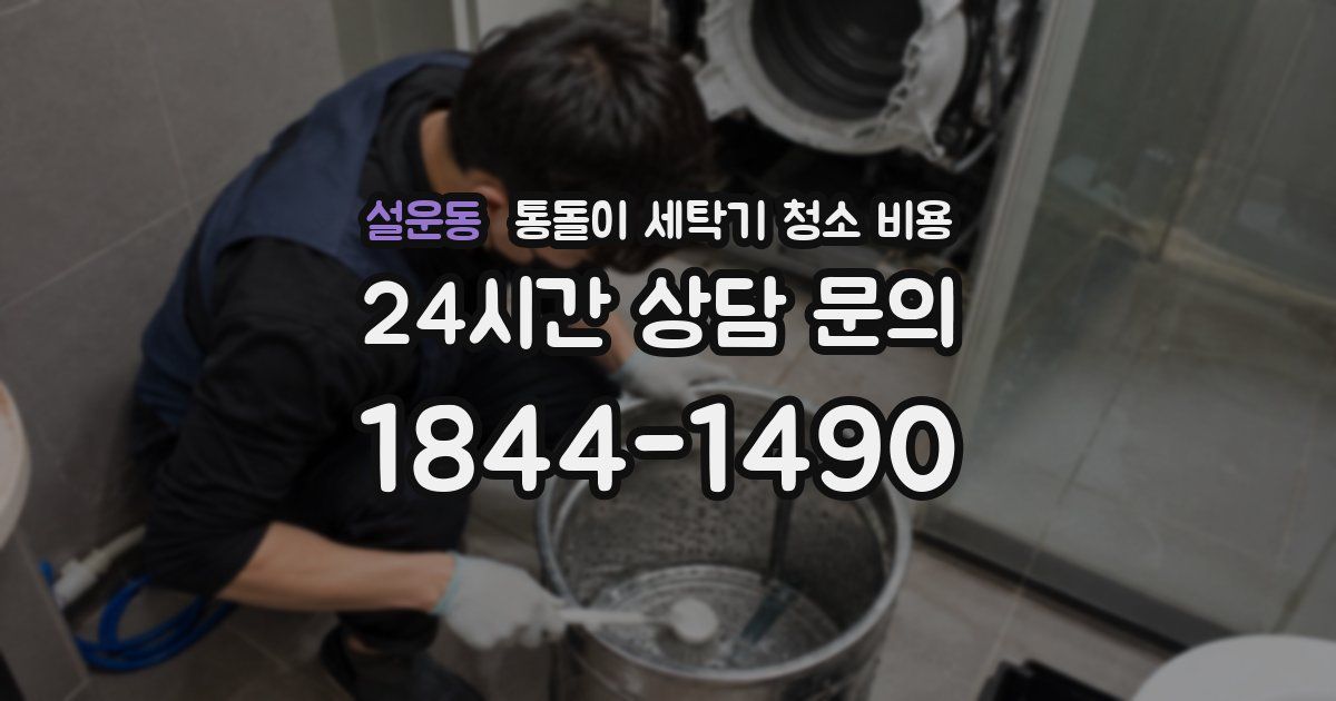 설운동 통돌이 세탁기 청소 비용