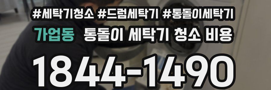 가업동 통돌이 세탁기 청소 비용