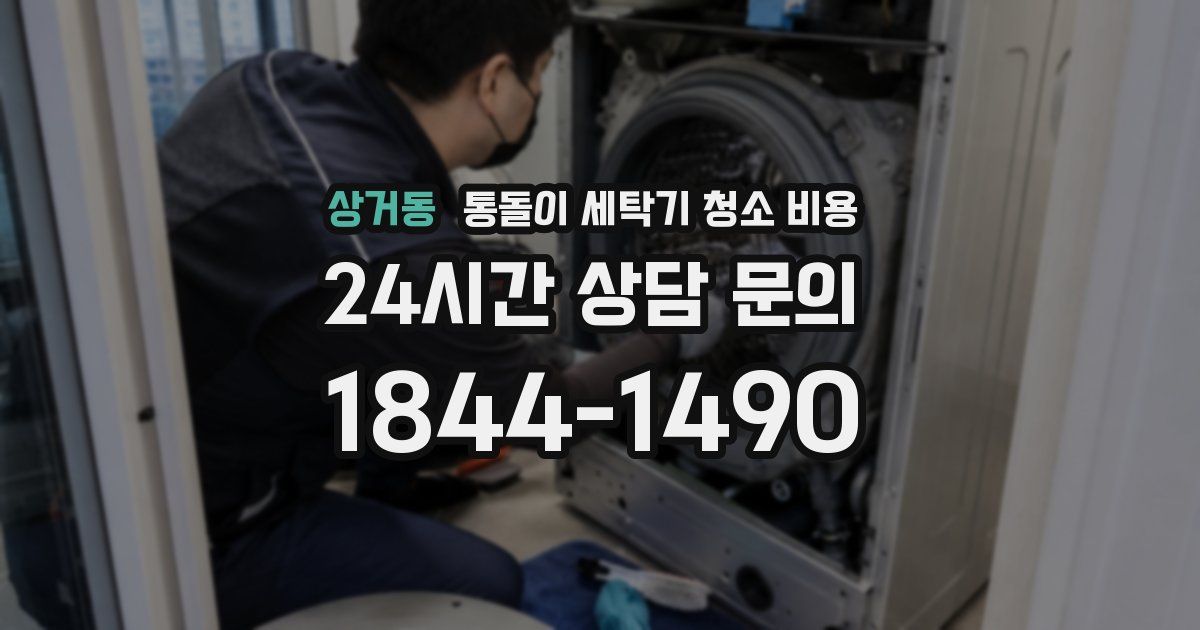 상거동 통돌이 세탁기 청소 비용