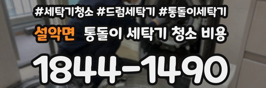 설악면 통돌이 세탁기 청소 비용