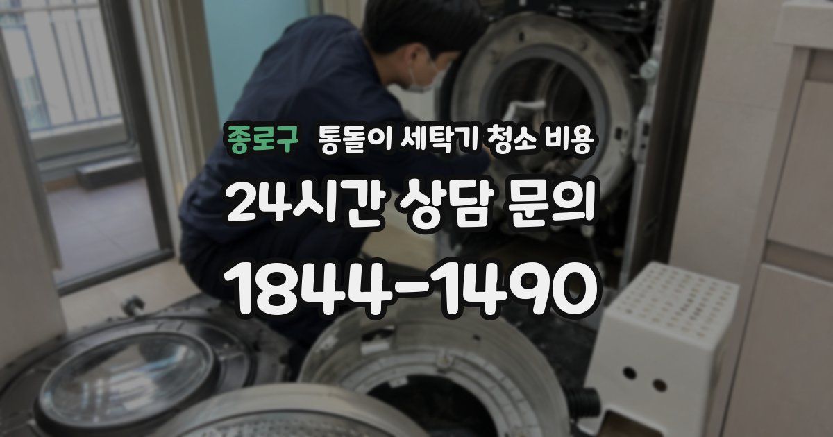 종로구 통돌이 세탁기 청소 비용