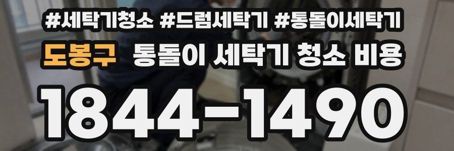 도봉구 통돌이 세탁기 청소 비용