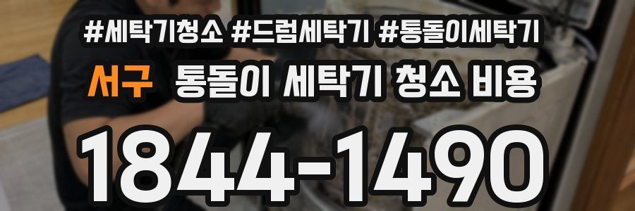 서구 통돌이 세탁기 청소 비용