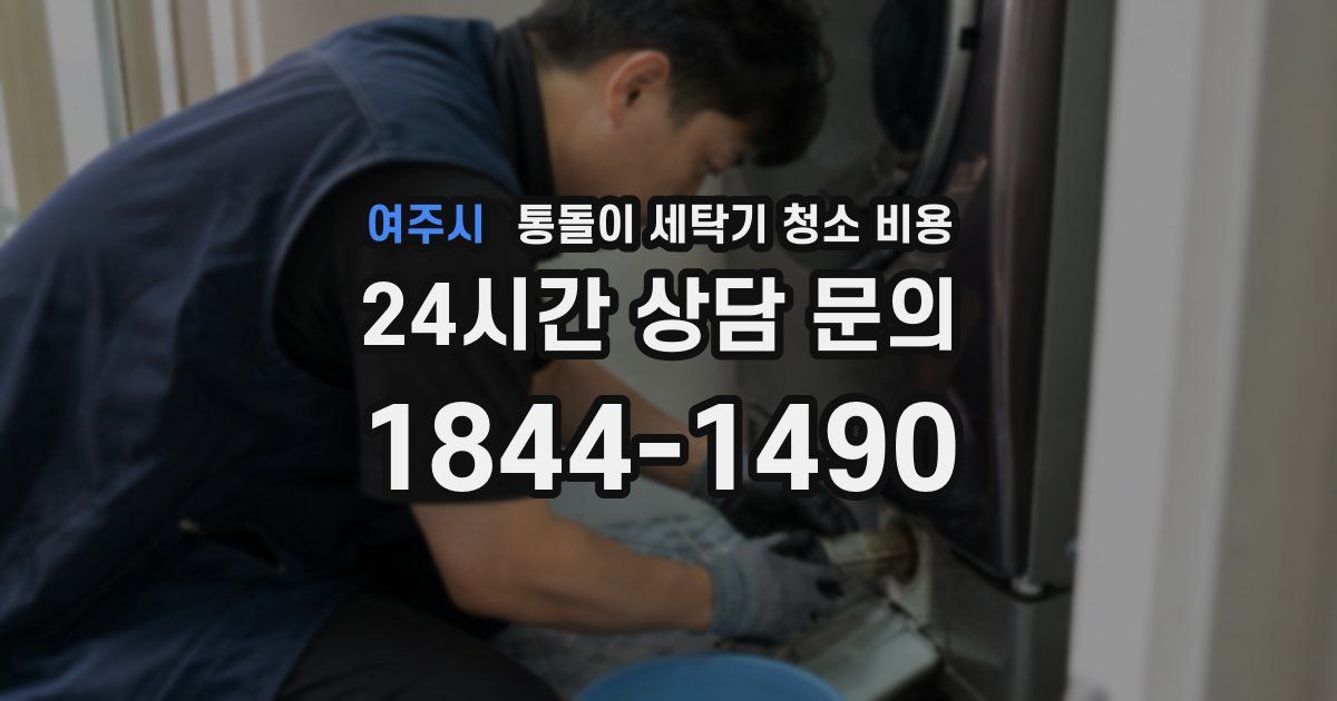 여주시 통돌이 세탁기 청소 비용