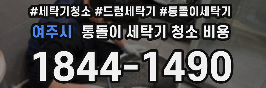 여주시 통돌이 세탁기 청소 비용