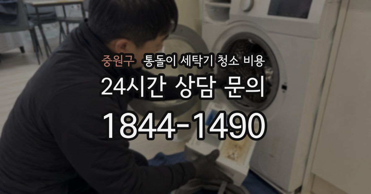 중원구 통돌이 세탁기 청소 비용