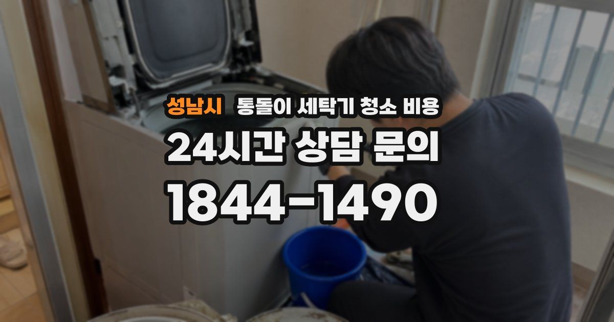 성남시 통돌이 세탁기 청소 비용