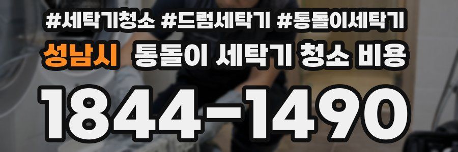 성남시 통돌이 세탁기 청소 비용