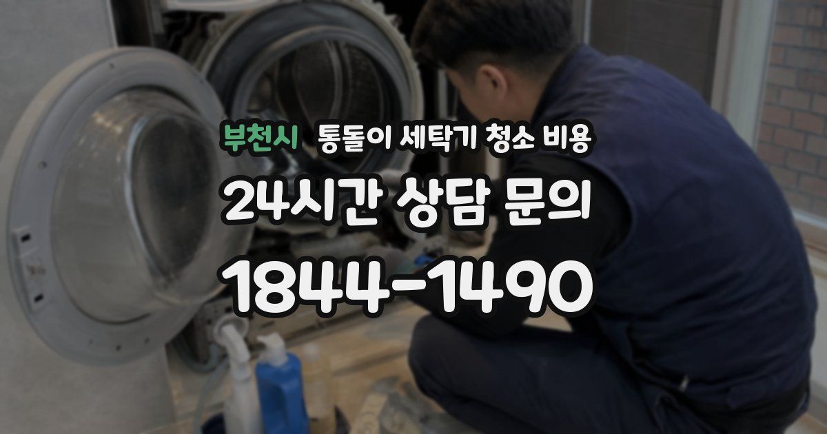부천시 통돌이 세탁기 청소 비용