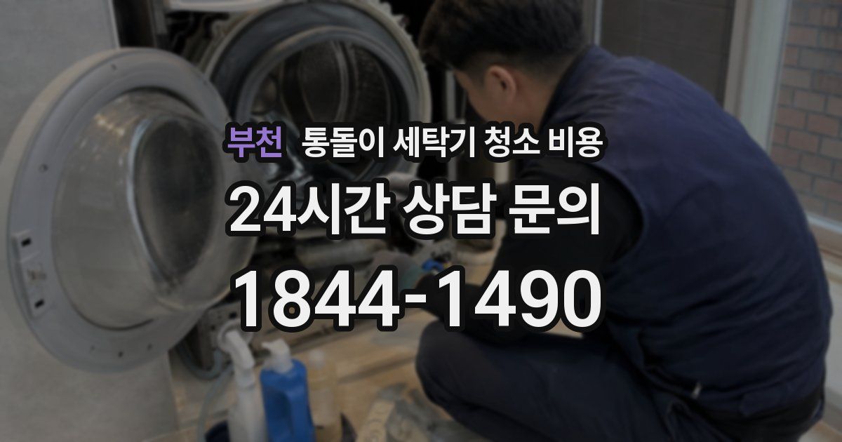 부천 통돌이 세탁기 청소 비용