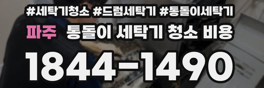 파주 통돌이 세탁기 청소 비용