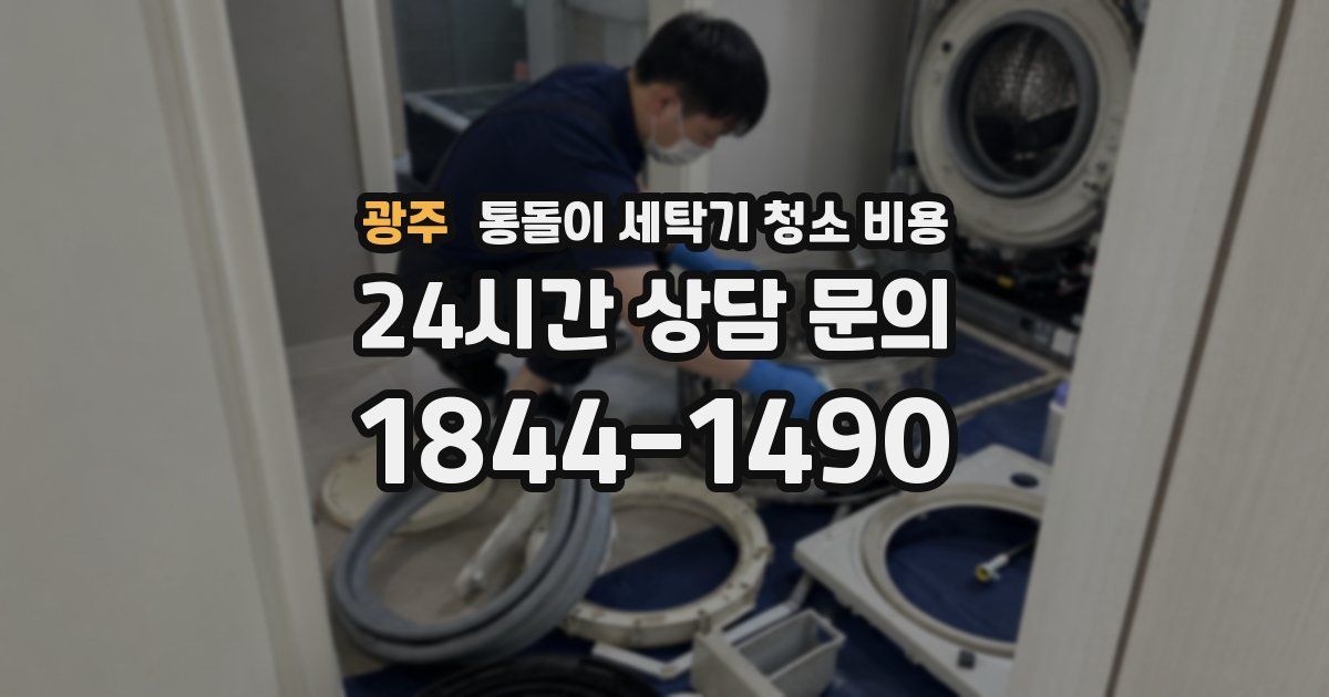 광주 통돌이 세탁기 청소 비용
