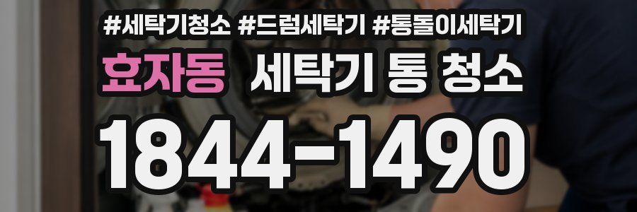 효자동 세탁기 통 청소