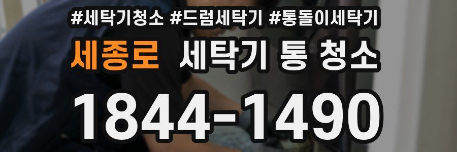 세종로 세탁기 통 청소