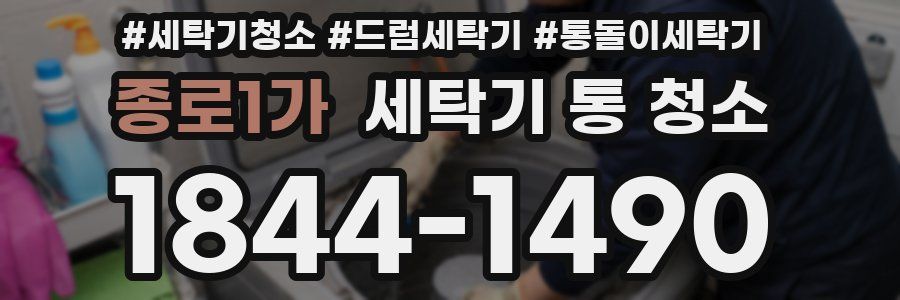 종로1가 세탁기 통 청소