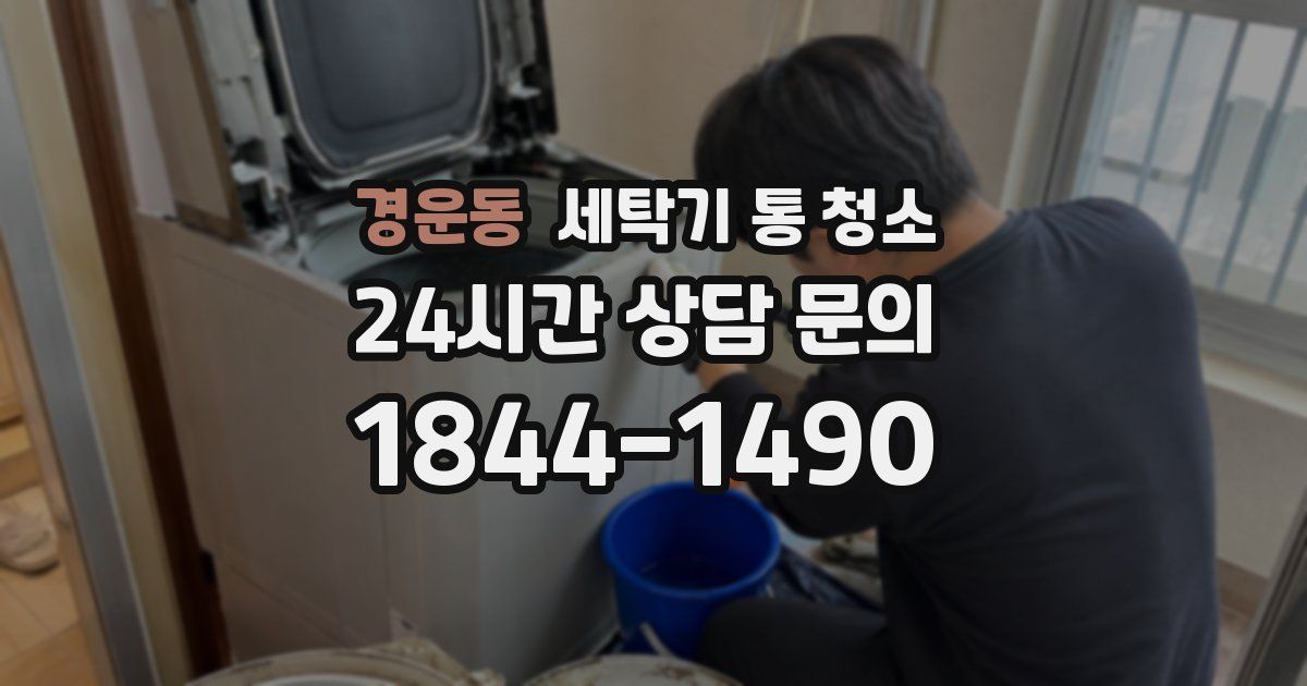 경운동 세탁기 통 청소