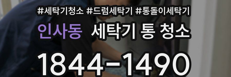 인사동 세탁기 통 청소