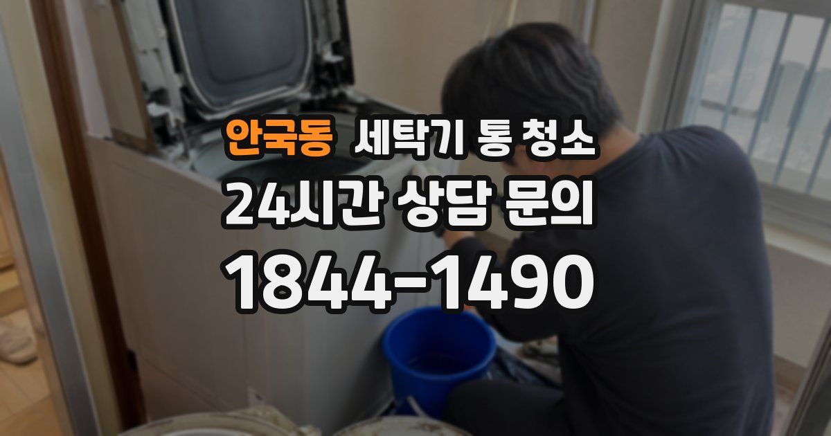 안국동 세탁기 통 청소