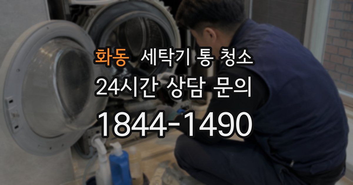 화동 세탁기 통 청소