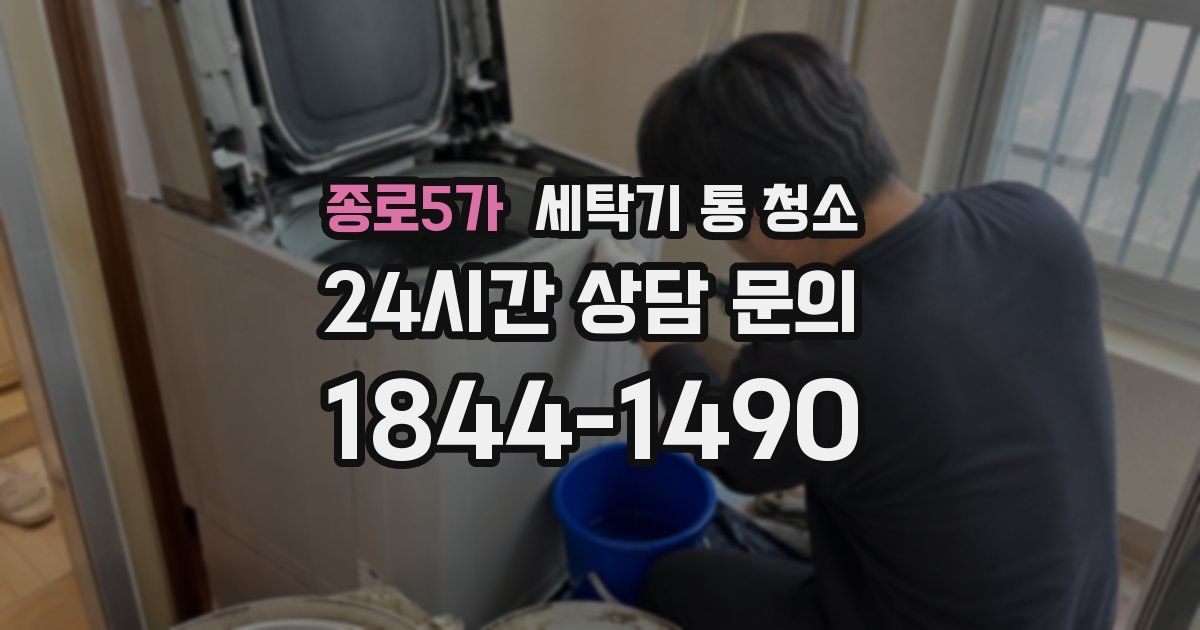 종로5가 세탁기 통 청소