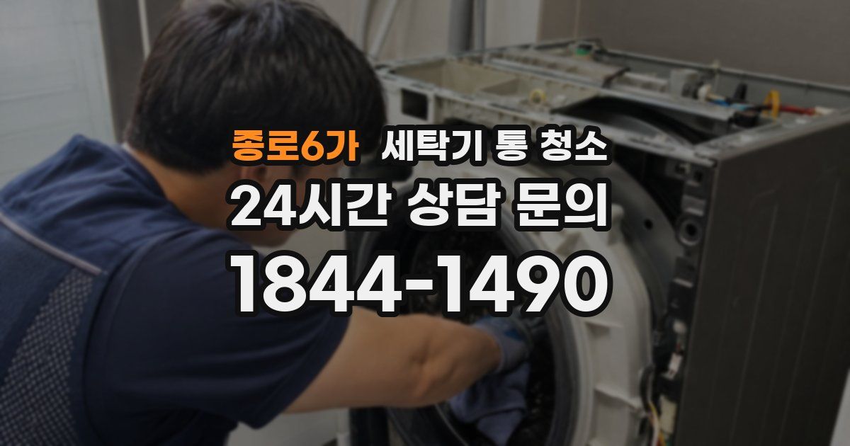 종로6가 세탁기 통 청소