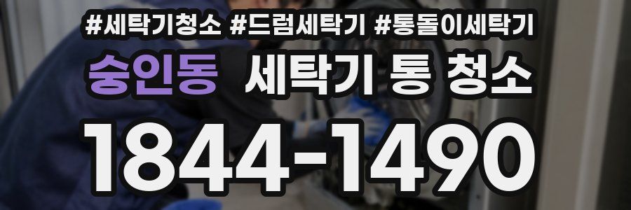 숭인동 세탁기 통 청소