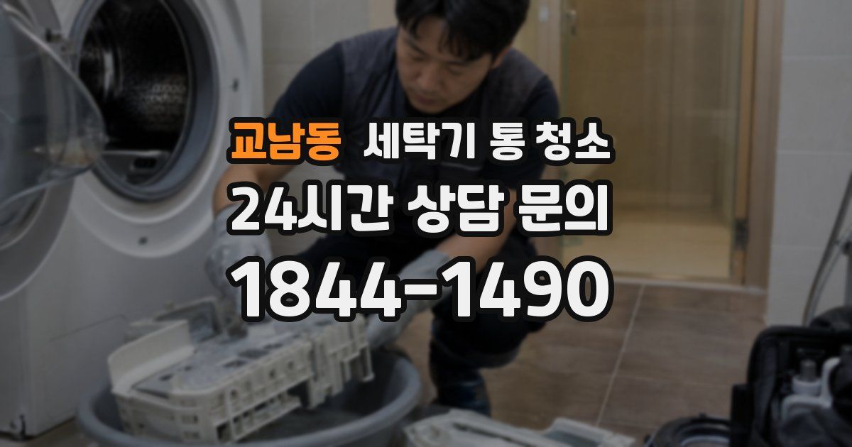 교남동 세탁기 통 청소