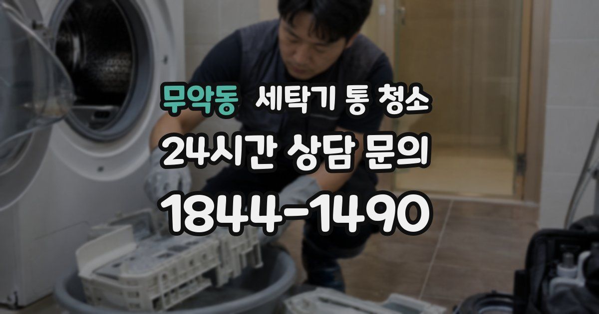 무악동 세탁기 통 청소