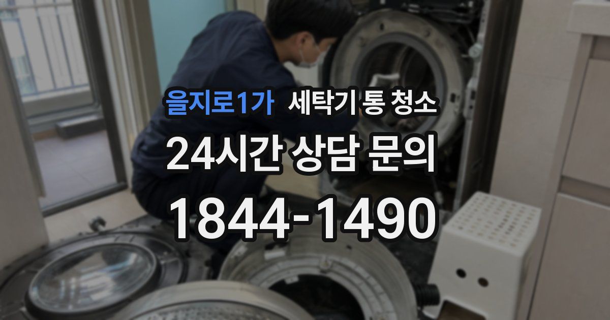 을지로1가 세탁기 통 청소